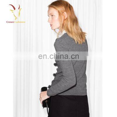 Womens Knitted Cashmere Wool Pullover Sweaters photo-2