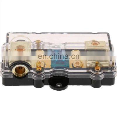 Universal Car Fusebox Auto Vehicles Audio Amplifier 1 In 2 Ways Out 60A Fuse Holder Fuse Box Zinc Alloy