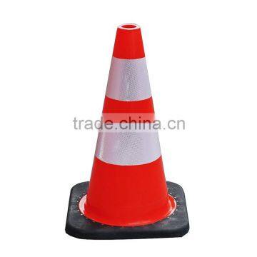 Wholesale Base Size 27*27cm Soft Flexible PVC Plastic Traffic Cone TC103-45 photo-2