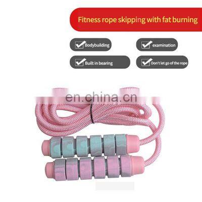 Wholesale Weighted Jump Rope Sports Fitness Weight Adjustment Foam Handle 3M Speed Jumping Ropes photo-3