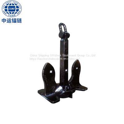 4890kg Marine Japan JIS Stockless anchor in stocks