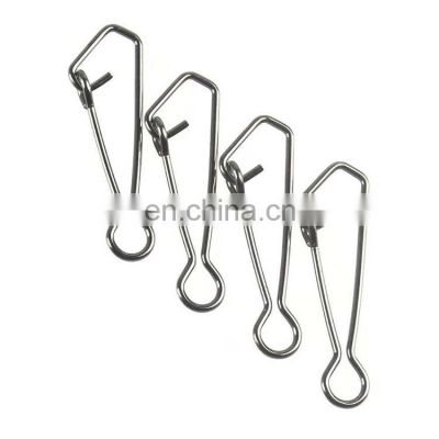 0-6# Stainless steel snap Fishing accessories swivel