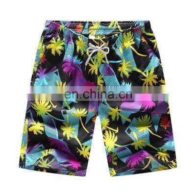 Summer Beach Pants Men's, Casual Loose Floral Quick-drying Pants/