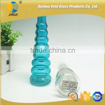100ml Pagoda Blue Clear Reed Diffuser Glass Bottle With Cork photo-2