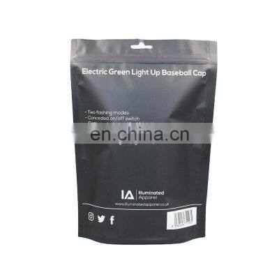 Wholesale Frosted Plastic Bag Clothes Zip Lock Self Sealing Bag Clothing Packaging Frosted Custom Print Zipper Bag photo-4