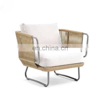 Hot Modern Customized Sectional outdoor fabric Sofa Sets Aluminum luxury Italy design Lounges garden furniture