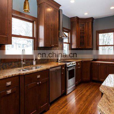 Modern shaker walnut american movable kitchen cabinet styles