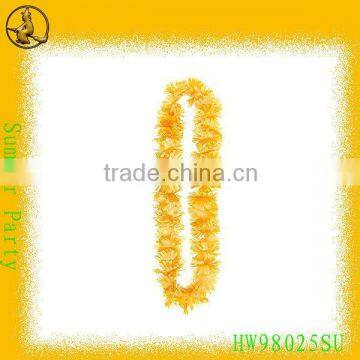bright yellow hawaiian flower garland popular wholesale flower garland