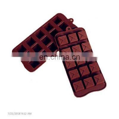 Food Grade Handmade 15 Holes Square Chocolate Biscuit Silicone Mold photo-5