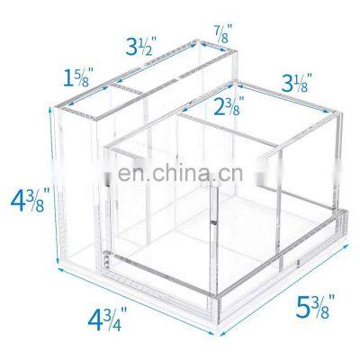 Office Organizer Acrylic Pencil Holder Stationary Pen Organizer Plastic Pen Holder photo-3