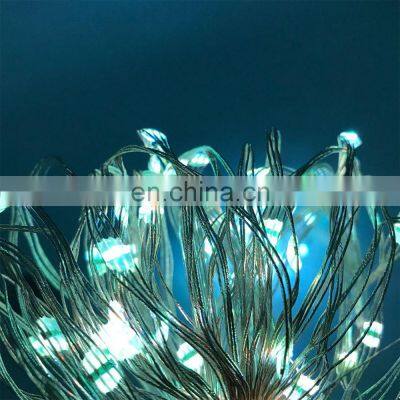 Temporary battery operated multi color rainbow fairy decoration festival string light