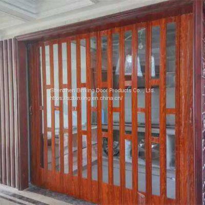 Алюминиевая алюминиевая складная прочная кристальная дверь