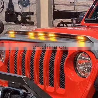 Sanfu For Jeep JL  for wrangler 2018+ JL1153 for jeep wrangler JL 2018+ sandstone block with led bulb ABS front hood