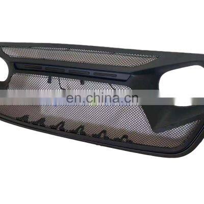 JL1235 Grill Car Accessories ABS Led Grill Auto Exterior Modified Front Grill Fit For Jeep W Rangler JL 18+ photo-3