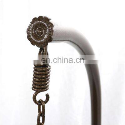 Indoor & Outdoor FurnitureStandalone PE Rattan Wicker Metal Hanging Egg Chair Hammock Swing Chair Gardern Furniture photo-3