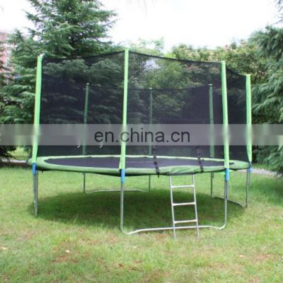 Wholesale round 10ft gymnastic bungee jumping trampoline with safety enclosure