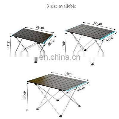 Aluminum Alloy Top Quality Outdoor Furniture Mini Collapsible Wine Portable Bbq Camping Folding Picnic Table