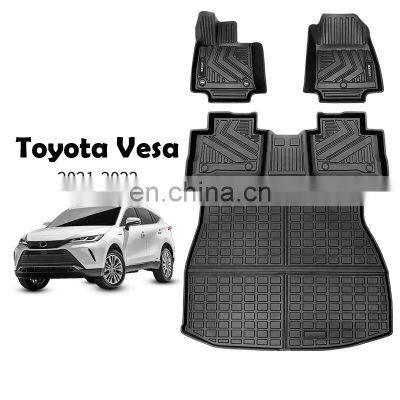 TPE Car Mats Suitable for Toyota Vesa Venza2022 2023 Car Special Mats Waterproof Trunk Mat photo-2