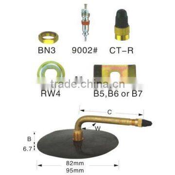 rubber base inner tube tire tube valve for agricultural and OTR vehicles