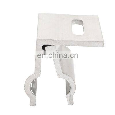 PV module accessories metal tile corrugated roof solar panel mounting clamp standing seam clip