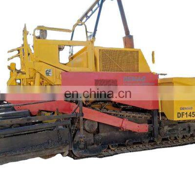 Used paver machine DEMAG DF- 145 G for road construction, used demag paver for sale in Shanghai China