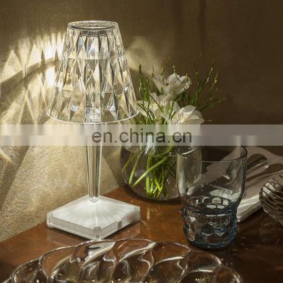 Modern Nordic Hotel Bedside Light Luxury Restaurant Cordless Battery Table Lamp LED Desk Lamp