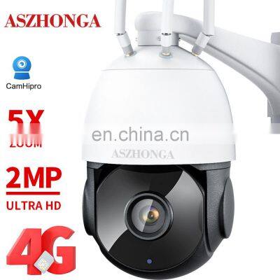 4GSIM CARD 2MP Wireless Security IP Network Camera 5X Zoom HD PTZ Outdoor Home Surveillance Dome Cam CCTV 50M IR Night Vision photo-2