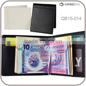 New super thin leather money clip nappa leather wallet cradit card wallet