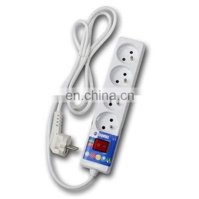 Custom length Big power French multi extension electrical sockets socket with switch