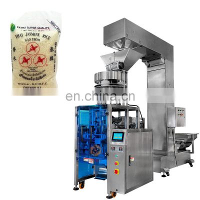 Full Automatic Volumetric Weigher Packing 1kg 2kg 5kg 10kg Rice Packaging Machine for Instant Fried Rice Packing Machine