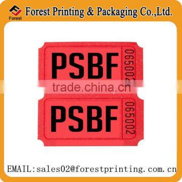 admission ticket ,custom raffle ticket printing