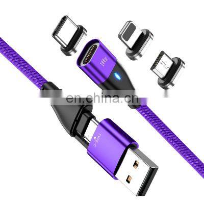 Wholesale PD100W 6 in 1 Magnetic Data Cable  fast charge and data transmission cable charging usb cable