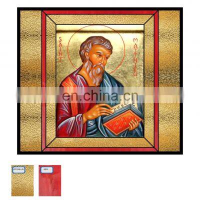 Custom Made Variety Boutique Cathedral Clear Art Architectural Tifany Stained Glass Sheets Church Pulpit Glass photo-3