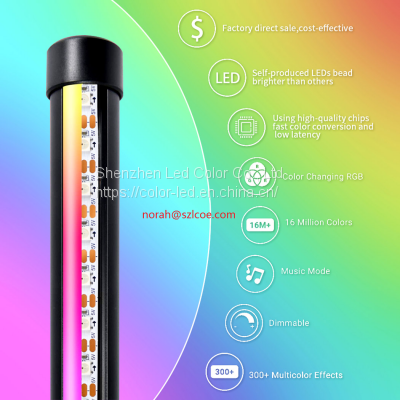 Smart Control Modern Style RGB Corner Floor Lamp for Living Room Decoration photo-3
