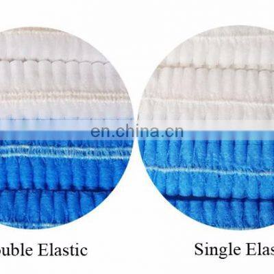 Cofias Desechables Food Industrial Hair Caps White Blue Disposable Nonwoven Hair Net Weaving photo-3