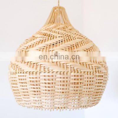 Cheap wholesale Rattan Lampshade rattan pendant light wicker ceiling light decor manufacturer