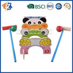 Wooden Outdoor Kids Animal Croquet Play Garden Toy Set photo-2