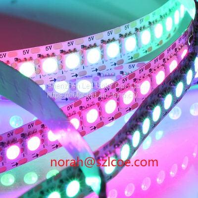 DC5V LC8813 144Leds Per Meter 5050 Addressable Full Color Digital Pixel RGB Led Pixel Strip