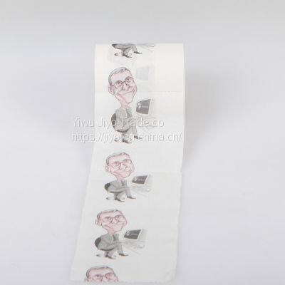 Custom Logo Printed Wholesale Toilet Tissue Paper Standard Roll Virgin Wood Pulp 3 ply Paper Daily Usage