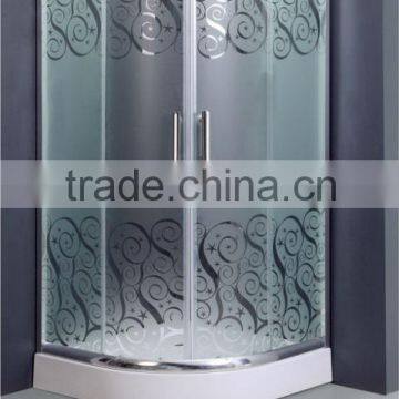 2014 new hot sale ABS ground silk print glass shower enclosure