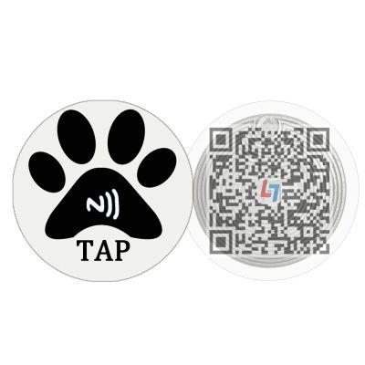 NFC Customized Pet Tag - Help Lost Pet to Contact Master - NFC Tap and QR Scan