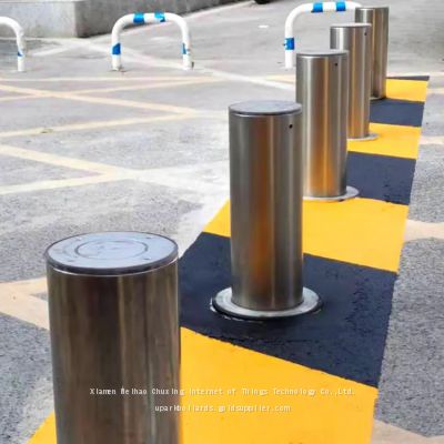 UPARK Outdoor Campus Cross Entrance Stainless Steel Driveway Bollard Home Use Road Automatic Bollards Against Violent Vehicle Impacts