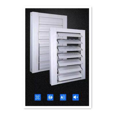 Customized Electric Louver Window Prices Security Outdoor Sunshade Aluminum Louvers for Wall Decoration photo-4