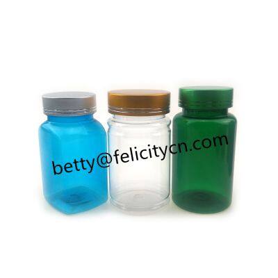 Pharmaceutical grade 100cc 120cc 150cc PET plastic medicine pill bottle tablet capsule bottle with child safety cap