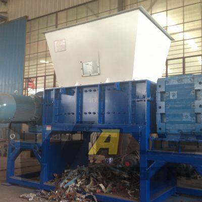 Wood Plastic Packaging Barrel Pallets Double Shaft Shredder Factory Supply Double Shaft Waste Plastic Film Shredder Machine photo-5