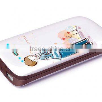 New design portable couple mobile power bank/mobile power Lover heart bank RN001