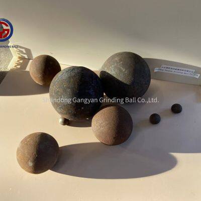 Hot Sale 12-160mm 30 40 60 70 80 mm Steel Forged Ball Casting Iron Ore Grinding Media Ball for Ball Mill Machine photo-2