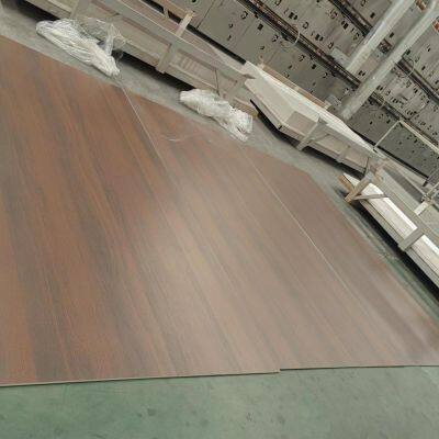 Brown woodvein sintered stone 1500*3000 black walnut honed artificial sintered stone slabs