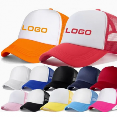 Wholesale Classic Custom Design Embroidery Logo 5 Panel Mesh Sports Cap Baseball Hats Trucker Caps