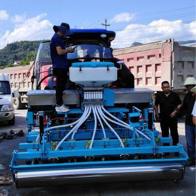 150 л. Сowing and fertilizing machine для культур с ротавиатором, дисковым бороном и уплотнителем почвы